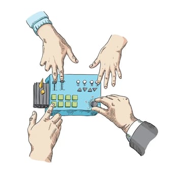 Marraum illustration of team building