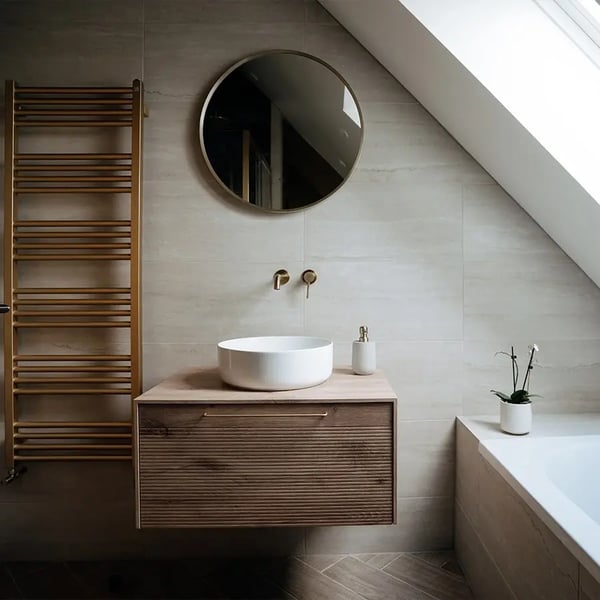 Contemporary new bathroom