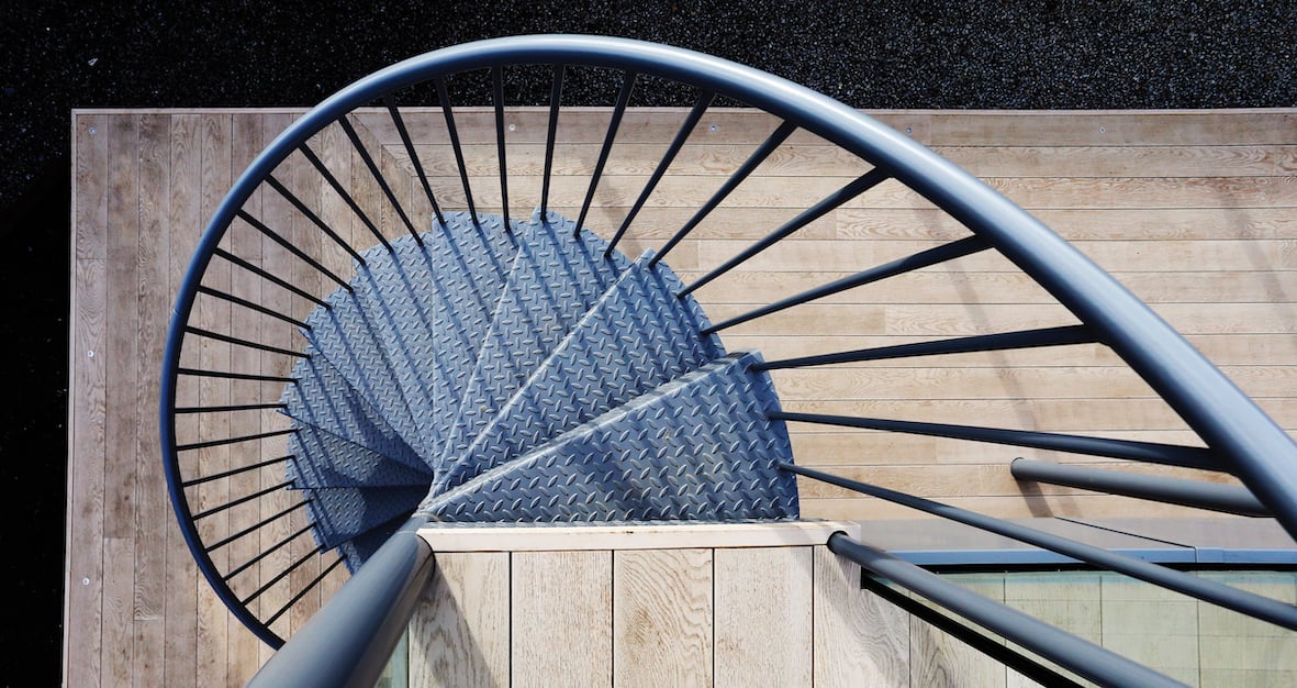 Märraum Architects_Falmouth_full house renovation_spiral stairs