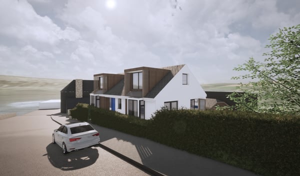Marraum Architects_Flushing_Full House Renovation_Exterior Render 02