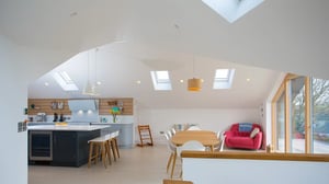 light filled new build dining space