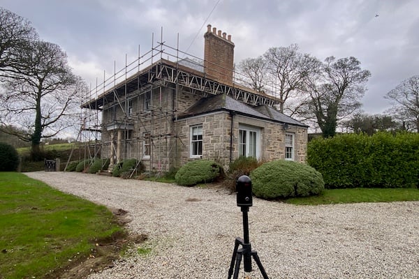 point cloud scanner outside a period property