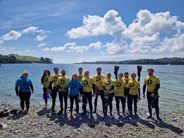 marraum team with Cornwall wildlife trust