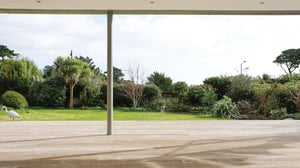 view of mature garden with decking