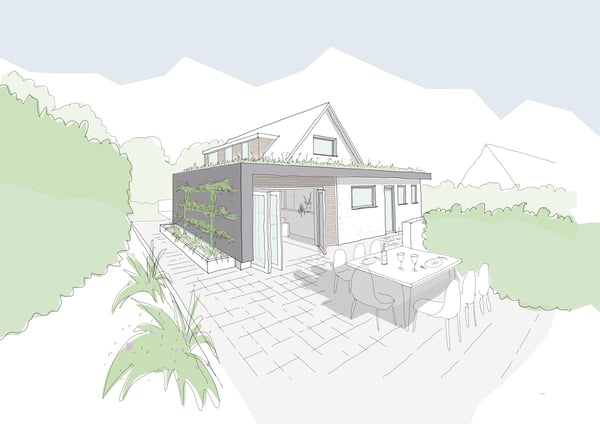 Marraum Architects_Extension_Mylor_External sketch