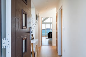 naturally lit hallway